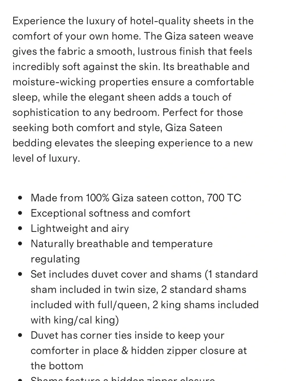 QUINCE GIZA COTTON SATEEN DUVET SET FULL/QUEEN ESPRESSO MSRP$220 NWOT